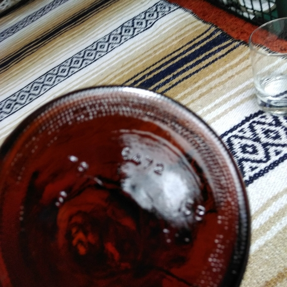 GLASS SYRUP BOTTLE WITH LID VINTAGE - Picture 7 of 16